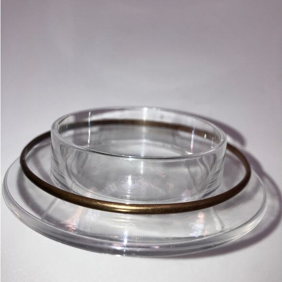 Gold-Tone Rounded 2.75" Bangle Bracelet! - Picture 4 of 6